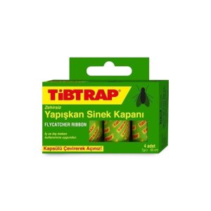 Tibtrap Yapışkan Karasinek Tuzağı Sinek Bandı 4'lü